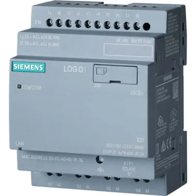 Siemens LOGO! 24CEo 6ED1052-2CC08-0BA2 | SPS Steuerung 8DI/4DO | 24V DC | Ethernet | Webserver | Modular