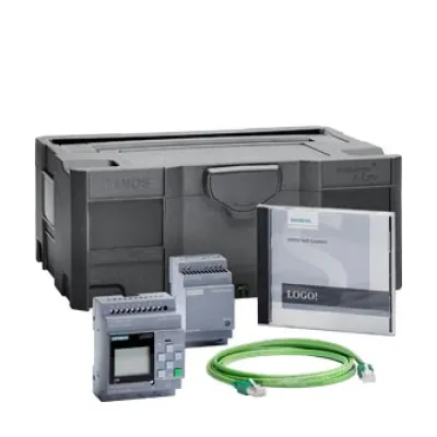 Siemens LOGO! Starter-Kit 12/24RCE V8.4 | 6ED1057-4BA01-0AA0 | SPS Set | 8DI | 4DO | Ethernet | Webserver | Systainer