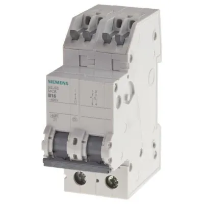 Siemens Leitungsschutzschalter 5SJ6210-7KS | 2-polig | 10A | Typ C | 400V | 6kA | 2TE | schraubenlos | IP20