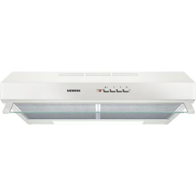 Siemens Unterbau-Dunstabzugshaube LU63LCC20 | 60 cm | 350 m³/h | LED-Beleuchtung | 3 Stufen | Metall-Fettfilter | Weiß