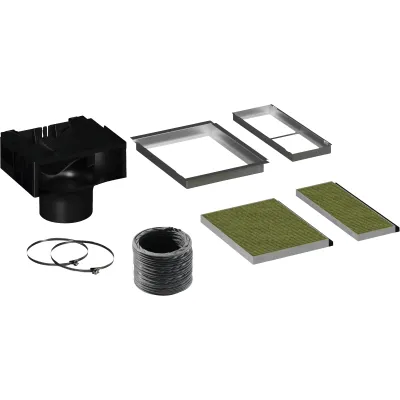 Siemens Clean Air Plus Umluftset LZ11KKI16 | Umluftmodul für Dunstabzugshauben | Geruchsfilter | Anti-Fischfilter