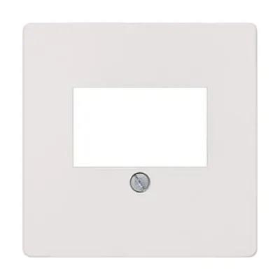 Siemens Abdeckplatte 5TG2563-2 | DELTA i-system Zentralplatte TAE/Lautsprecher | 55x55mm | titanweiß | Kunststoff