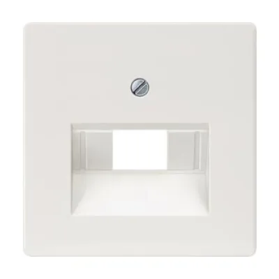 Siemens Abdeckplatte | Zentralplatte UAE/IAE | DELTA i-system | 1-2-fach | 55x55mm | titanweiß glänzend