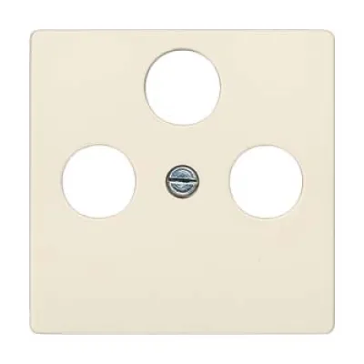 Siemens Abdeckplatte 5TG2528-2 | TV/RF/SAT 3-Loch | DELTA i-system | Elektroweiß | 55x55mm | Unterputz | IP20