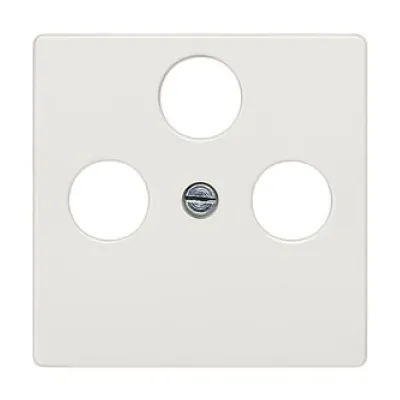 Siemens Abdeckplatte TV/RF/SAT 3-Loch 5TG2548-2 | DELTA i-system | Unterputz | Titanweiß glänzend | 55x55mm | IP20