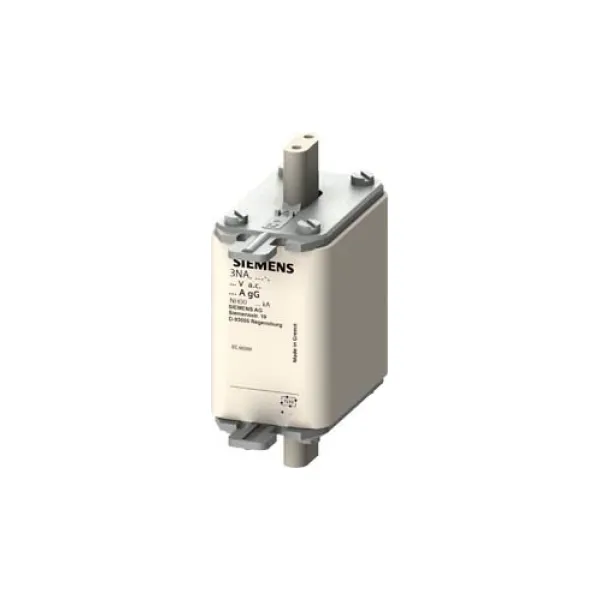 Siemens NH-Sicherungseinsatz 3NA3830-7 | NH00 | 100A | 500V AC | gG/gL | Stirnkennmelder | Grifflaschen