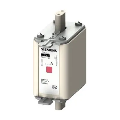 Siemens NH-Sicherungseinsatz 3NA7836 | NH00 | 160A | gG | 500V AC | Kombikennmelder | spannungsführende Grifflaschen