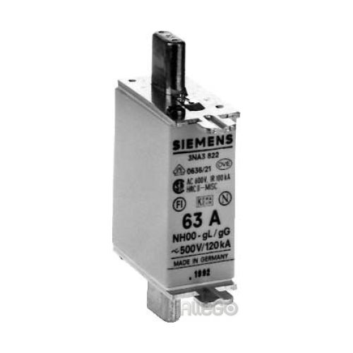 Bild: Siemens mens NH-Sicherungseinsatz G000 20A 500AC/250DC 3NA3807