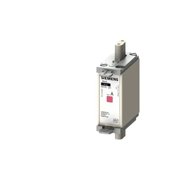 Siemens NH-Sicherungseinsatz 3NA6822 | 63A | NH000 | gG/gL | 500V AC | 250V DC | Kombikennmelder | weiße Grifflaschen