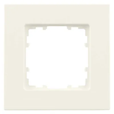 Siemens Rahmen 1-fach 5TG1111-0 | DELTA miro | Abdeckrahmen | 90x90mm | Kunststoff | titanweiß glänzend