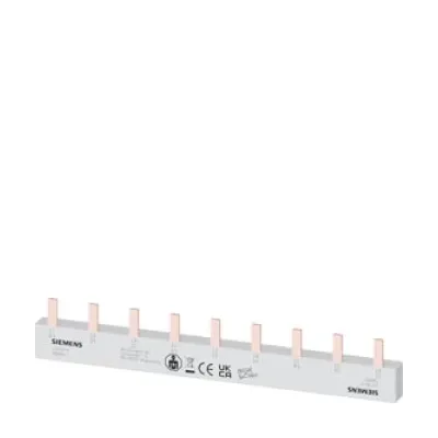 Siemens Stiftsammelschiene 5ST3614 | Phasenschiene 3x3-phasig | 10mm² | 157,5mm | 63A | berührungssicher | lamelliert