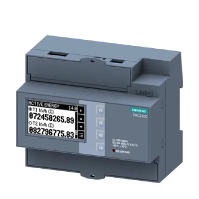 SIEMENS Kombimessgerät 7KM2200-2EA40-1DA1 | PAC2200 | 65A | 3-phasig | Modbus RTU | Energiezähler | Hutschiene | LCD