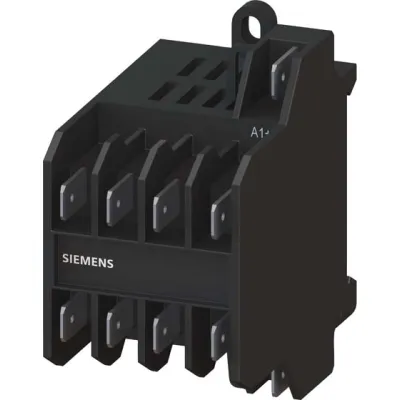 SIEMENS Leistungsschütz 3TG1001-1BB4 | 3-polig | 4kW | 8,4A | 24V DC | 3 Schließer | 1 Öffner | Flachsteckanschluss