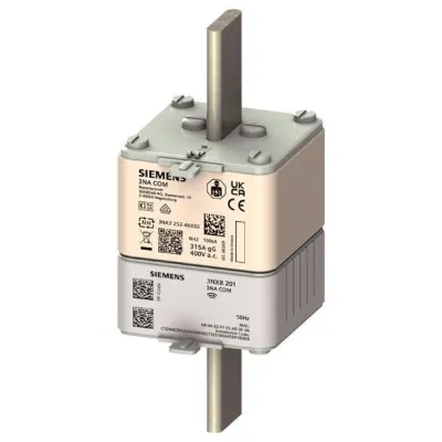 Siemens NH-Sicherungseinsatz 3NA3230-4KK01 | NH2 | 100A | 400V AC | gG | Messfunktion | Stirnkennmelder