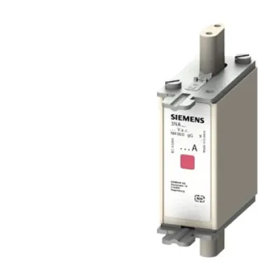 Siemens NH-Sicherungseinsatz 3NA7807 NH000 20A gG | 500V AC | 250V DC | Kombikennmelder | spannungsführende Grifflaschen