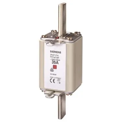 Siemens NH-Sicherungseinsatz 3NA7252 NH2 315A gL/gG | 500V AC | 440V DC | mit Grifflaschen | Kombikennmelder