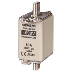 Siemens NH-Sicherungseinsatz Gr00 50A,690AC/250DC 3NA3820-6