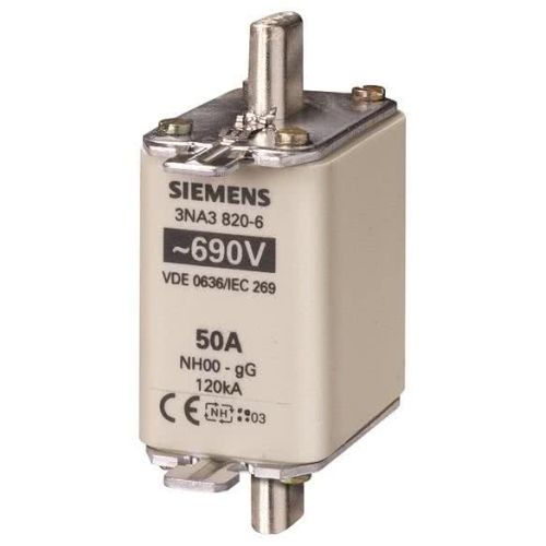 Bild: Siemens NH-Sicherungseinsatz Gr00 50A,690AC/250DC 3NA3820-6
