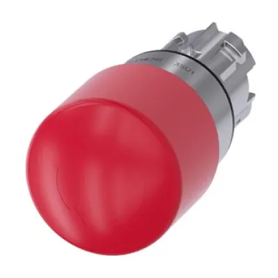 Siemens Not-Halt-Pilzdrucktaster 3SU1050-1GB20-0AA0 | Not-Aus Taster | 22mm | Metall | Drehentriegelung | rot