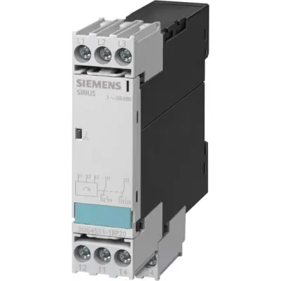 Siemens Überwachungsrelais 3UG4511-1AP20 | Phasenfolgeüberwachung | 3x 320-500V AC | 1 Wechsler | Schraubanschluss