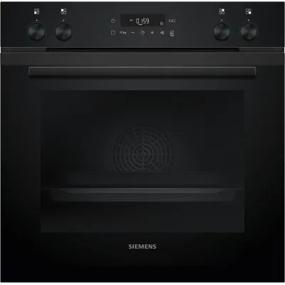 Siemens Einbau-Herdset PQ211KAAB | iQ300 Backofen 71L | Pyrolyse | Glaskeramik-Kochfeld 60cm | 3D Heißluft