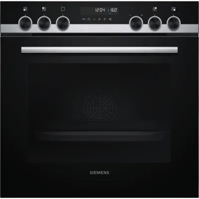 Siemens Einbau-Herd-Set PQ521KB11 | 60cm | Pyrolyse | Glaskeramik 4 Zonen | 71l | A+ | Edelstahl Schwarz