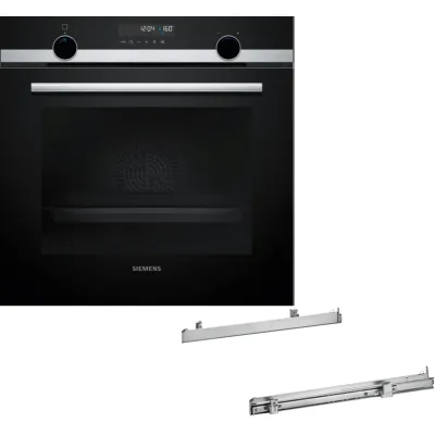 Siemens Einbau-Backofen Set PQ579ABSHB HB578GBS3+HZ538000 | 71 l | Pyrolyse | 3D-Heißluft | A+ | Edelstahl