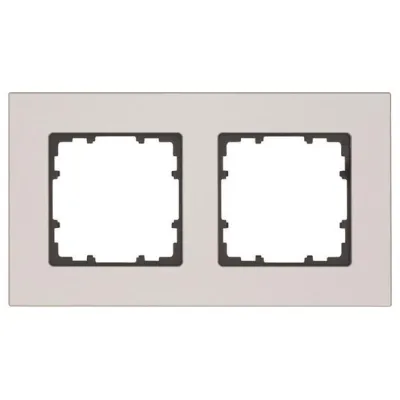 Siemens Rahmen 2-fach Delta Miro alu 5TG1122-0