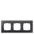 Bild: Siemens Rahmen 3-fach Delta Miro Glas,sw 5TG1203-2