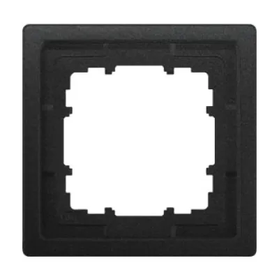Siemens Rahmen 1-fach 5TG1321-0AC | DELTA style | Schalterrahmen | 82x82 mm | glänzend | Kunststoff | anthrazit RAL 7016