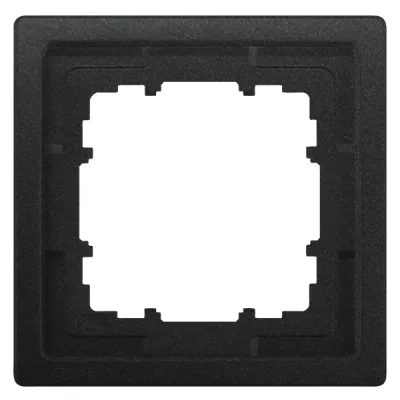Siemens Rahmen 1-fach 5TG1321-0AC | DELTA style | Schalterrahmen | 82x82 mm | glänzend | Kunststoff | anthrazit RAL 7016