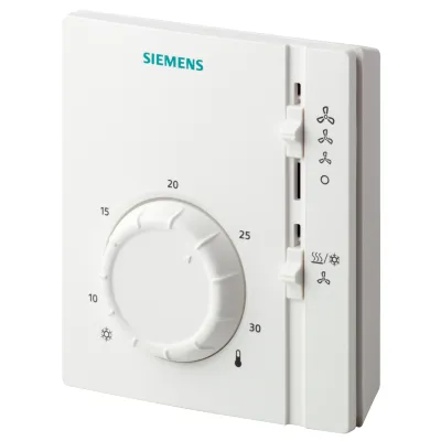Siemens Raumthermostat RAB11.1 S55770-T226 | 230 V AC | Aufputz | 8–30 °C | Bimetall | IP30 | RAL 9003 weiß