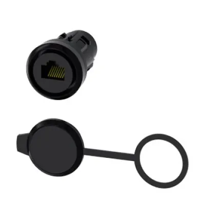 Siemens RJ45 Anschluss für Befehlsgeräte 3SU1900-0GB10-0AA0 | 22 mm | Zubehör SIRIUS ACT | Kunststoff | schwarz