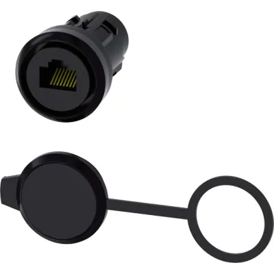 Siemens RJ45 Anschluss für Befehlsgeräte 3SU1900-0GB10-0AA0 | 22 mm | Zubehör SIRIUS ACT | Kunststoff | schwarz