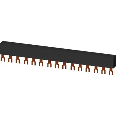Siemens 3-Phasen-Sammelschiene 3RV1915-1DB | Phasenschiene für 5 Schalter | 45mm Teilung | 63A | Gabelanschluss