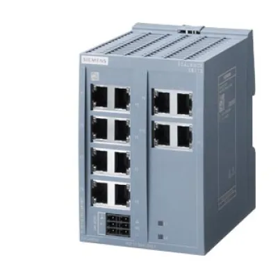 Siemens SCALANCE XB112 Switch 6GK5112-0BA00-2AB2 | Unmanaged Ethernet Switch | 12x RJ45 | Hutschiene | 24V