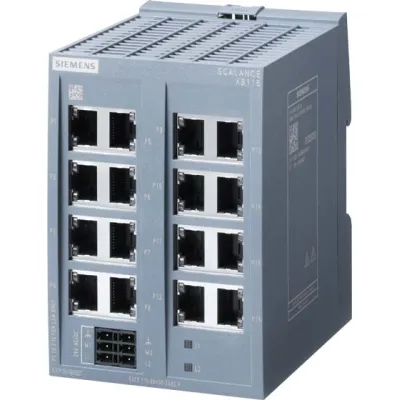 Siemens SCALANCE XB116 Switch 6GK5116-0BA00-2AB2 | 16x RJ45 | unmanaged | Hutschienenmontage | Industrie-Ethernet