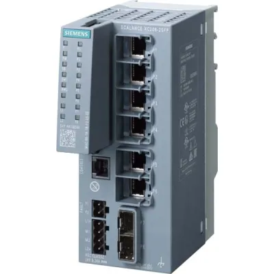 SIEMENS SCALANCE XC206-2SFP Switch 6GK5206-2BS00-2AC2 | 6x RJ45 | 2x SFP | managebar | Layer 2 | Hutschiene