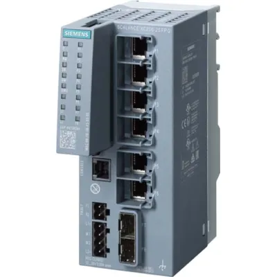 Siemens Switch Hutschiene 6GK5206-2GS00-2AC2 SCALANCE XC206-2SFP | 6x RJ45 | 2x SFP | Layer 2 | managed | IP20