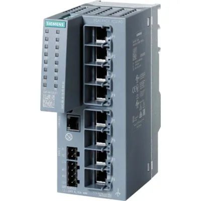 Siemens Switch SCALANCE XC208G 6GK5208-0GA00-2AC2 | 8x RJ45 Gigabit | Layer 2 | Managebar | Hutschiene | IP20