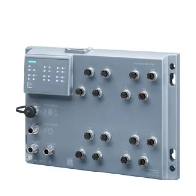 Siemens SCALANCE XP216 | Managed Layer 2 Switch | 12x M12 100 Mbps | 4x M12 1 Gbps | IP65 | PROFINET