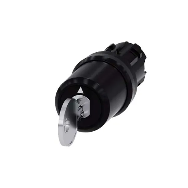 Siemens Schlüsselschalter 3SU1000-5BM01-0AA0 | SIRIUS ACT | 3 Positionen | 22mm | tastend | IP68 | Kunststoff | schwarz