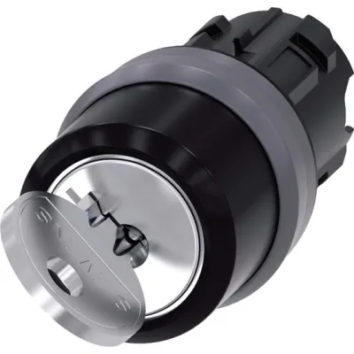 Siemens Schlüsselschalter RONIS 3SU1030-4BC01-0AA0 | 22 mm | 2 Schaltstellungen | tastend | IP67/IP69K