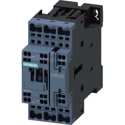 Siemens Leistungsschütz 3RT2026-2FB40 | 11kW 3-polig | 24V DC | 25A AC-3 | 1S+1Ö | Federzuganschluss | für Reiheneinbau