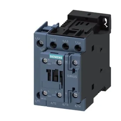 Siemens Leistungsschütz 3RT2325-1BB40 | 7,5kW | 4-polig | 24V DC | 35A | 1S+1Ö | Schraubanschluss | schwarz