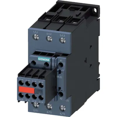 SIEMENS Leistungsschütz 3RT2037-1NB34-3MA0 | 30kW 65A 400V | 3-polig | AC/DC 20-33V | 2S+2Ö | Schraubanschluss