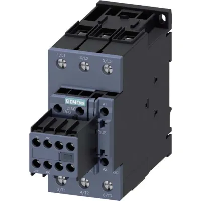 SIEMENS Leistungsschütz 3RT2038-1AD04 | 37kW 400V | 3-polig | 80A AC-3 | 42V Spule | 2S+2Ö | Schraubanschluss | S2