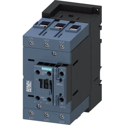 SIEMENS Leistungsschütz 3RT2448-1NB30 | 160A 690V 3-polig | 20-33V AC/DC | Varistor | 1S+1Ö | Schraubanschluss
