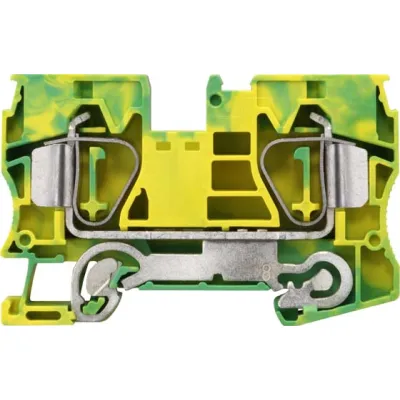 SIEMENS Schutzleiter-Reihenklemme 8WH2000-0CK07 | Federzuganschluss | 1,5-16mm² | Hutschiene TH35 | 1 Etage | grün-gelb