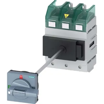 SIEMENS Lasttrennschalter 3LD5410-0TK11 | Hauptschalter 3-polig 100A | UL/IEC zertifiziert | IP65 | Türkupplung | grau
